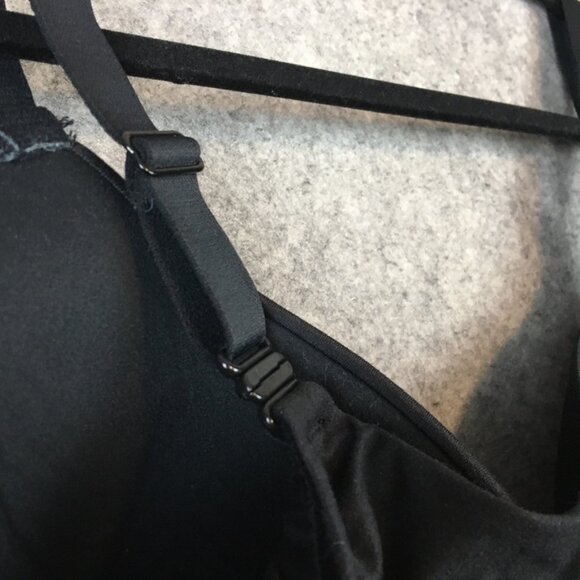 Auden Bra 42DD The Superstar Black Underwire Convertible Straps Black Plunge - Picture 7 of 12